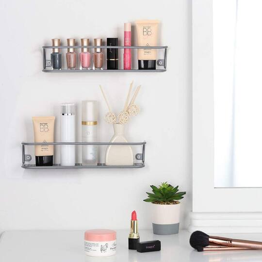 NEX™ Silver Spice Rack Wall Organizers, 2ct.